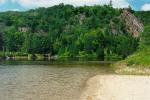 One of countless beaches along the river